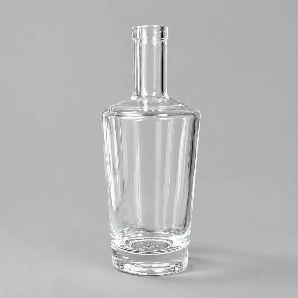 750ml Round Glass Whisky Bottle